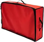 Toy Organizer Bags, 4 Compartments Toy Storage Container with Zipper, Extra Large Carrying Case, Storage Containers for Building Blocks, Kids Books, 24.02x16.14x6.3 inches