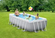Intex PRISM Premium Rect Metal Frame Pool Above Ground 4.0m x 2.0m 1.0m 26788