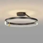 ZLGUBAY Modern Led Ceiling Light Dimmable Single Circle Recessed Simple Nordic Near Ceiling Light, Minimalist Light Fixture for Living Room, Bedroom, Kitchen, Restaurant