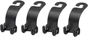 4 Pcs Durable Back Seat Hooks Hanger for Car SUV Truck Multifunctional Storage Holders for Groceries Umbrellas Handbags Supplies Easy Install Smooth Surface