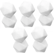 Toddmomy 12pcs Blank Sided Dices for Teaching Creative Learning Math Games for Classroom Activities Educational Tools Design for Easy Recognition