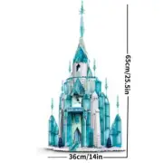 Princess The Ice Castle 43197 Building Blocks Model With 5 Mini Doll Figures