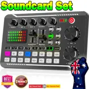 Mini Mixer 3 Output Input 3 Screen Display Live Streaming Switcher Autotune MIC