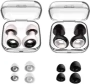 2 Pairs Ear Plugs for Sleeping Noise Cancelling,Super Soft Reusable Earplugs for