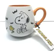 Peanuts Happy Halloween Snoopy & Woodstock Bats Trick or Treat 20oz Mug Cup NWT!