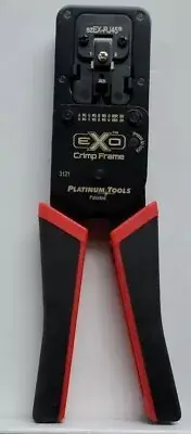 New Platinum Tools 100061C EXO Crimp Frame & EXO ezEX-RJ45 Die Black EZ EX RJ45