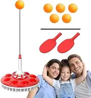 Table Tennis Training Device, Balls Paddles Practice Trainer, Elastic Soft Shaft, Portable Paddles and Balls Set, Easy to Use for Skill Development, Ideal for Indoor and Outdoor