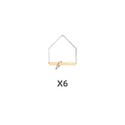 YES4PETS 6 X Small Bird Toys Hanging Swing 10x13cm