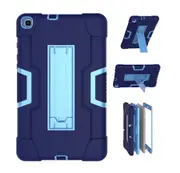 MCC Stylish Shockproof Samsung Galaxy Tab A7 Lite 8.7 Case Cover T220 T225 [Dark Blue+Blue]