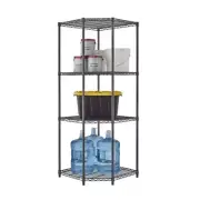 TRINITY Garage Storage Shelves 4-Tier 800 Lb Capacity Corner Adjustable Steel