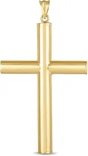[JewelryWeb] 14k Yellow Gold Classic Religious Faith Cross Pendant Sold Individually Without a Chain. Chain Necklace for Women and Men