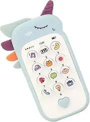 WEKAMOS Musical Phone Bite Resistant Cartoon Design Interactive Pretend Play Smartphone Educational for Early Learning Non Battery Operated