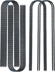 12 Pack 12 Inch Rebar Stakes Heavy Duty Trampoline Anchors, Ground Stakes Tent