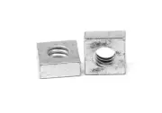 #12-24 Coarse Thread Square Machine Screw Nut Zinc Plated