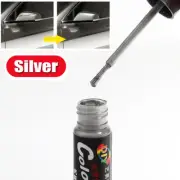 Silver Car Paint Repair Pen Scratch Remover Touch Up Coat Applicator Fix Tools (for: Renault)