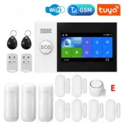 Tuya Alarm System 4.3 inch Screen WIFI GSM GPRS With PIR Motion Sensor