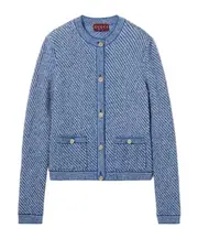 Gucci Fine Button-Up Crewneck Cardigan S,XS,L,M light blue