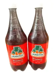 Jarritos Strawberry Mexican Soda Large Bottle 1.5 Liter (Pack Of 2)