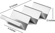 Taco Holders 4 Packs - Stainless Steel Taco Stand Rack Tray Style By , Oven Safe For Baking, Dishwasher And Grill Safe