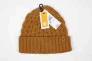 Timberland Adult Curved Cufffed Beanie Knit Hat One Size Wheat Brown T101879C