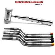 Dental Implant Osteotome Sinus Lift Instruments Bone Spreading Mallet Hammer CE