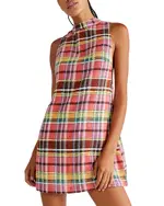 Free People Walk The Walk Plaid Dress