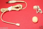 New Tie Clip Lapel Lavalier Microphone for Sennheiser Beige OmniDirectional Core