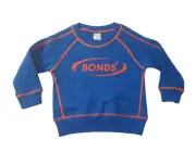 Bonds Baby Kids Cool Sweats Pullover Jumper Size 00 Blue Colour Sweater KWBPK