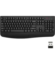 Wireless Keyboard 2.4G Ergonomic Full Size Wireless Computer Keyboard with Wr...