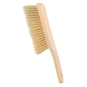 Broom Brush Soft Bristles with Handle for Fireplace Sofa, Khaki