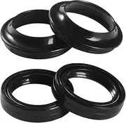 Front Fork Oil Seal & Dust Cover for CA125 CMX250 C Rebel FES 125 A S-Wing ABS FES125 Pantheon FES250 Foresight 1995-2013(Color:2pcs Oil 2pcs dust)