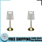 Crystal Table Lamp Metal Rechargeable Touch Desk Light (Small Square Crystal)