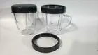 Blendin 2 Pack 18 Oz Short Cup & Lip Ring Compatible with Nutribullet Blender