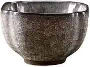 LYFDDP Black Ice Master Cups Tea Cups Large Capacity Ice Cracked Tea Cups Ceramic Household Tea Cups Ancient Chinese Crafts Handmade (4)