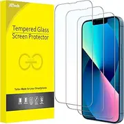 JETech Full Coverage Screen Protector for iPhone 13 mini 5.4-Inch, 9H Tempered Glass Film Case-Friendly, HD Clear, 3-Pack
