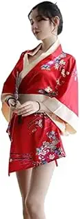 [HNYBD] Women's Japanese Kimono Sexy Traditional Robe Lingerie Yukata Women's Costumes Pyjamas