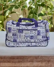 [Mooloola] Mooloola Palmera Overnight Bag in Blue/White One Size Blue/White