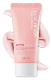 A'PIEU Pure Block Tone Up Sunscreen Base SPF50+/PA+++ 50ml | Tone-Up Reef Safe K
