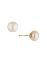 Nadri Cultured Freshwater Pearl Button Earrings OS