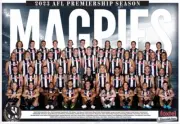 2023 COLLINGWOOD MAGPIES TEAM POSTER,AFL FOOTBALL BULLDOGS CATS TIGERS DEMONS 1