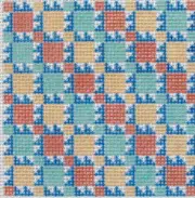 Mini Quilt 2 Hand Painted Needlepoint Canvas