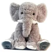 19.2 Inch Large Elephant Stuffed Animals,Clever Elephant Plush Pillow for Gray