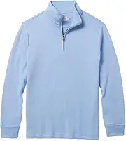 [Fair Harbor] The Larchmont Seawool Quarter-Zip –– Men's All-Season Seawool Outerwear –– Heat-Regulating and Moisture-Wicking