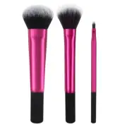 3 Pc Cheek Contouring Lip Essential Brush Set