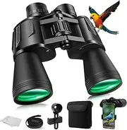 20x50 High Power Binoculars for Adults, HD Waterproof B-inoculars with BAK4 Prism & FMC Lens, Portable Binoculars Telescope for Bird Watching Hunting Football and Concerts