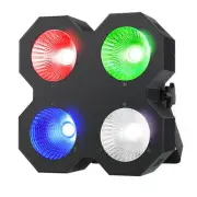LED Stage Blinder Lights,200W RGBW COB Stage Par Lights, DMX/Master-Slave Sta...