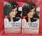 2 NEW SEALED BOXES OF CLAIROL NICE 'N' EASY FOAM HAIR COLOUR ~ BLACK
