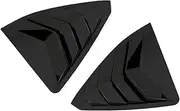 2 Pcs/Set Car Rear Quarter Window Blinds Side Tuyere Louvers Spoiler Panel ABS Stickers Compatible for Lexus ES200 260 300H2018-2022(As Shown)