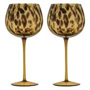 2pc Tempa Anthea Gin/Cocktail Round Decorative Drinking Glasses/Glassware Set