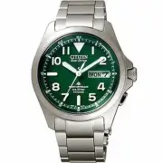 CITIZEN PROMASTER PMD56-2951 Green Eco Drive Titanium Men's Watch New F/S
